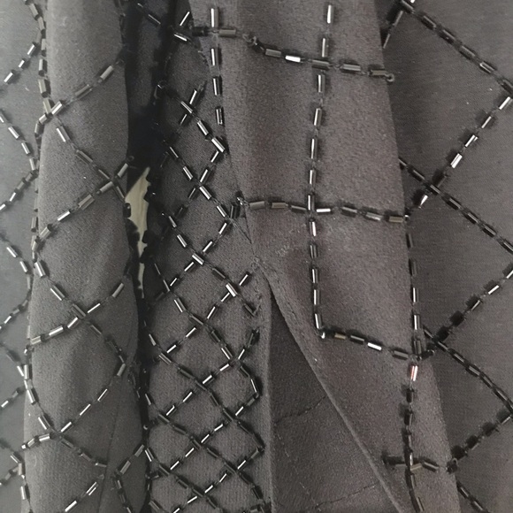 Needle & Thread black embellished hand beaded long tunic top size 8 - Picture 8 of 13